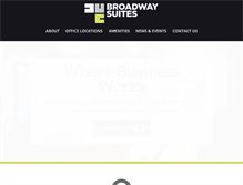 Tablet Screenshot of broadwaysuites.com